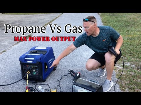 Max Power Output Comparison Propane Vs Gasoline Using Dual Fuel Generator