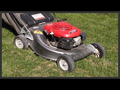 How to adjust the lawnmower&#039;s cutting height